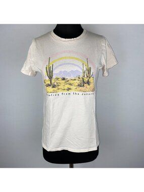 Tres Bien Womens Chest Approx. 18.5'' Greeting From The Desert Graphic T-Shirt